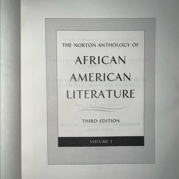 The Norton Anthology of African American Literature: 3rd Edition Volume 1 - Picture 4 of 5